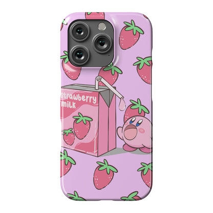 Strawberry Milk Kirby Parody Phone Case