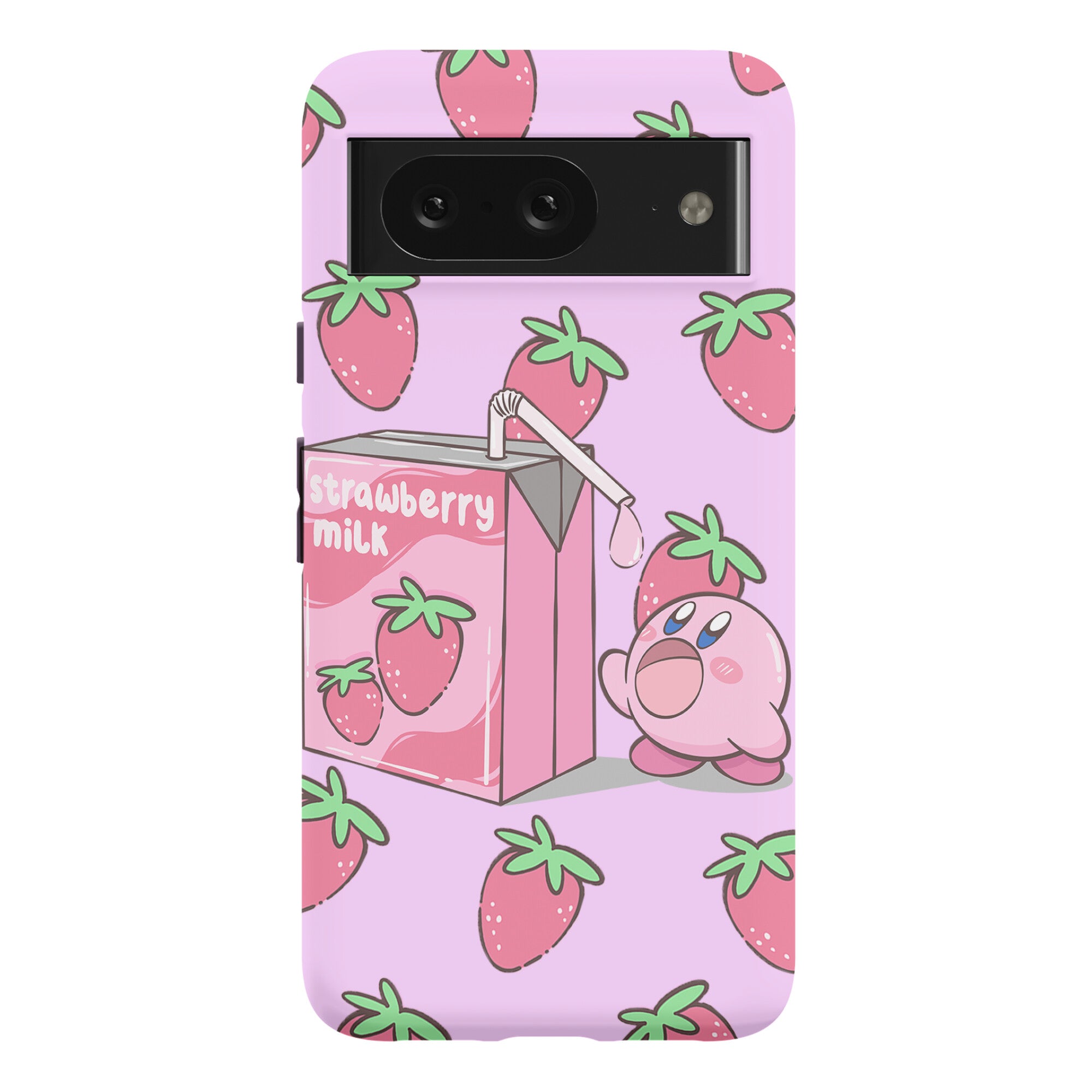 Strawberry Milk Kirby Parody Phone Case