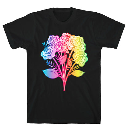 Rainbow Vulva Bouquet T-Shirt