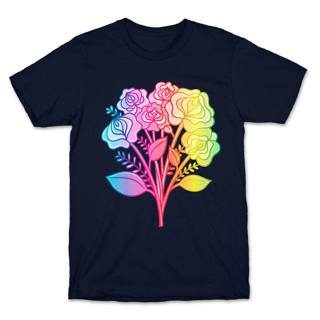 Rainbow Vulva Bouquet T-Shirt