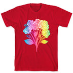 Rainbow Vulva Bouquet T-Shirt