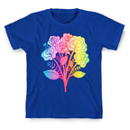 Rainbow Vulva Bouquet T-Shirt