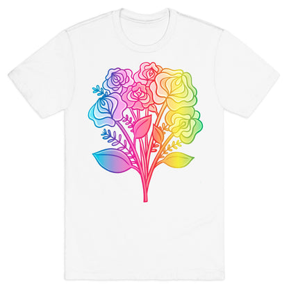 Rainbow Vulva Bouquet T-Shirt