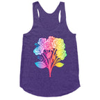 Rainbow Vulva Bouquet Racerback Tank