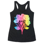 Rainbow Vulva Bouquet Racerback Tank