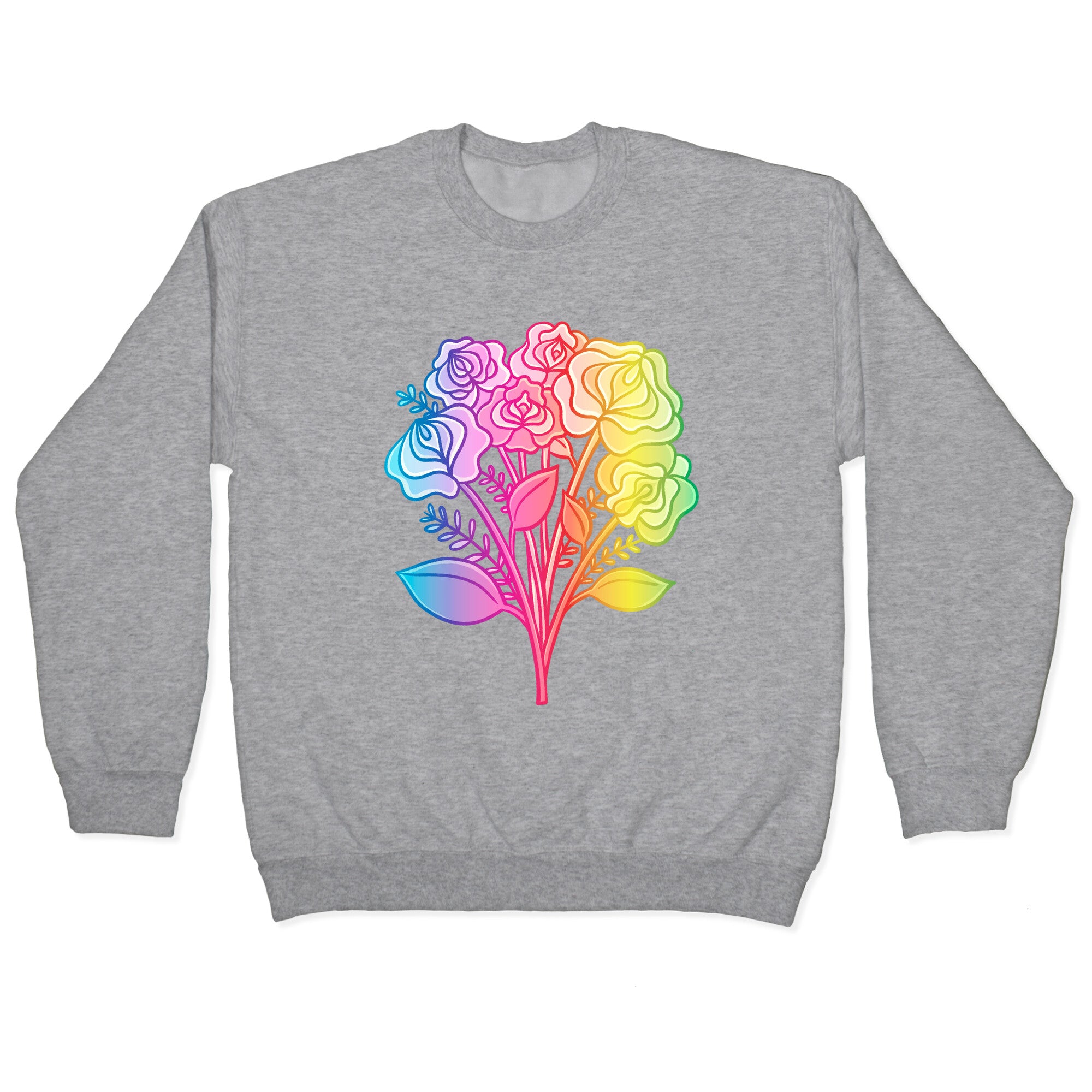 Rainbow Vulva Bouquet Crewneck Sweatshirt