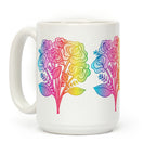 Rainbow Vulva Bouquet Coffee Mug