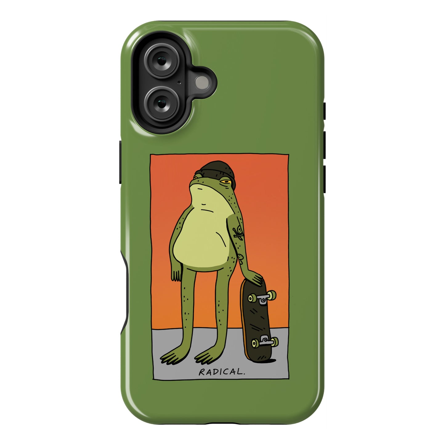 Radical Frog Skater Phone Case