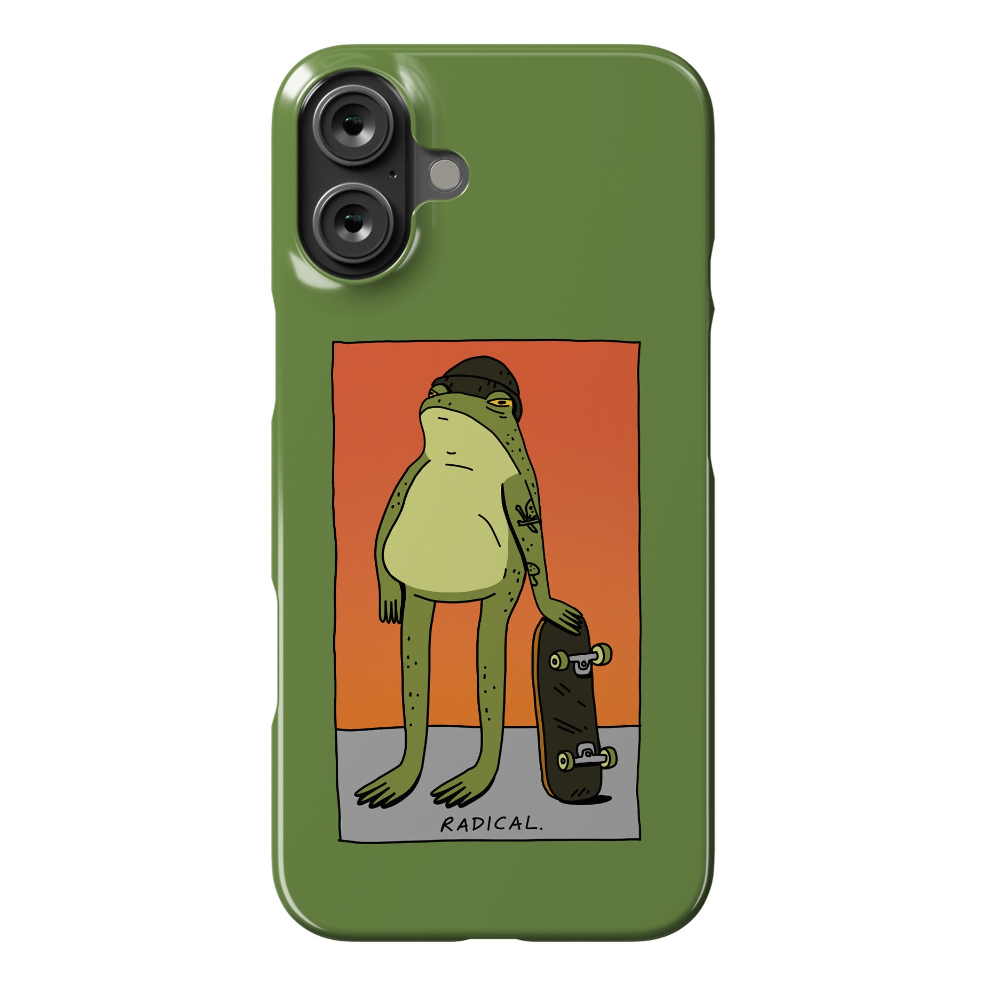 Radical Frog Skater Phone Case