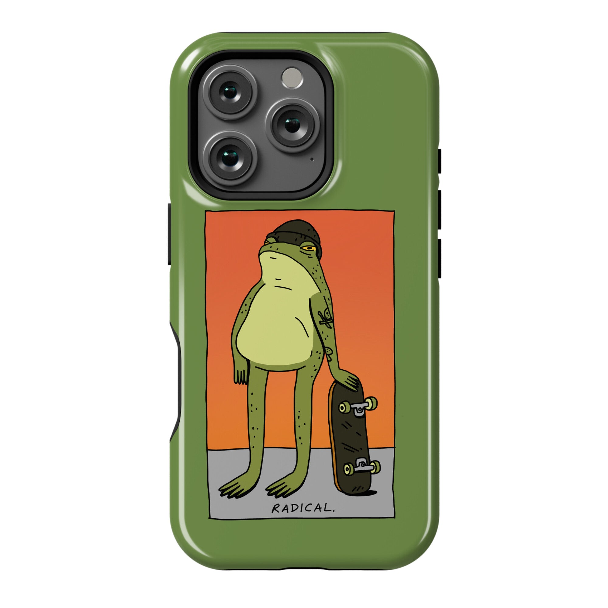 Radical Frog Skater Phone Case