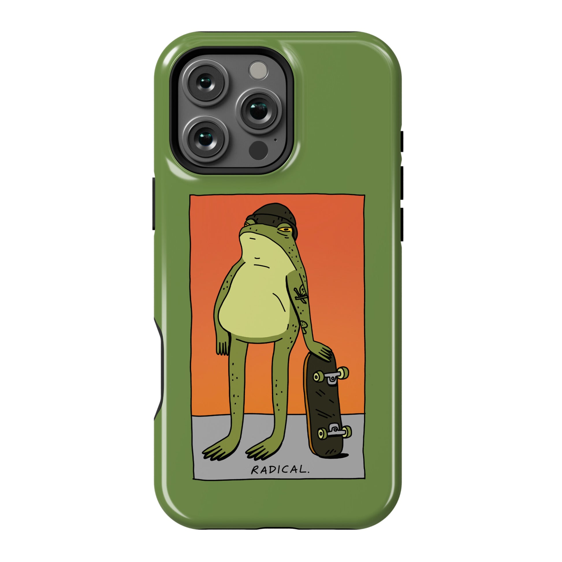 Radical Frog Skater Phone Case