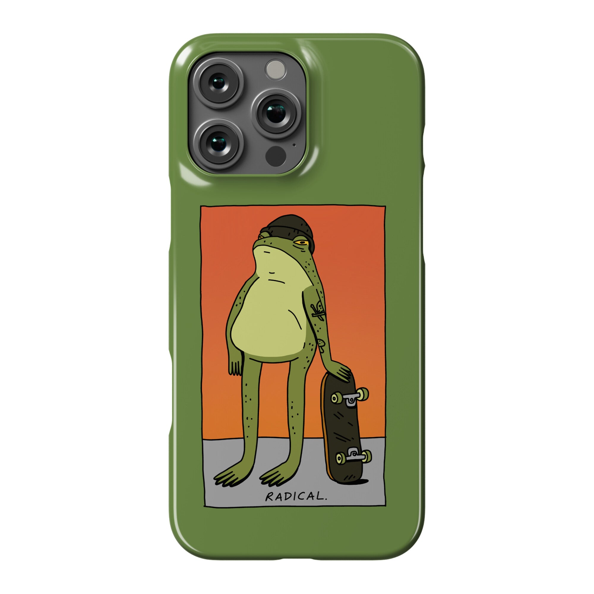 Radical Frog Skater Phone Case