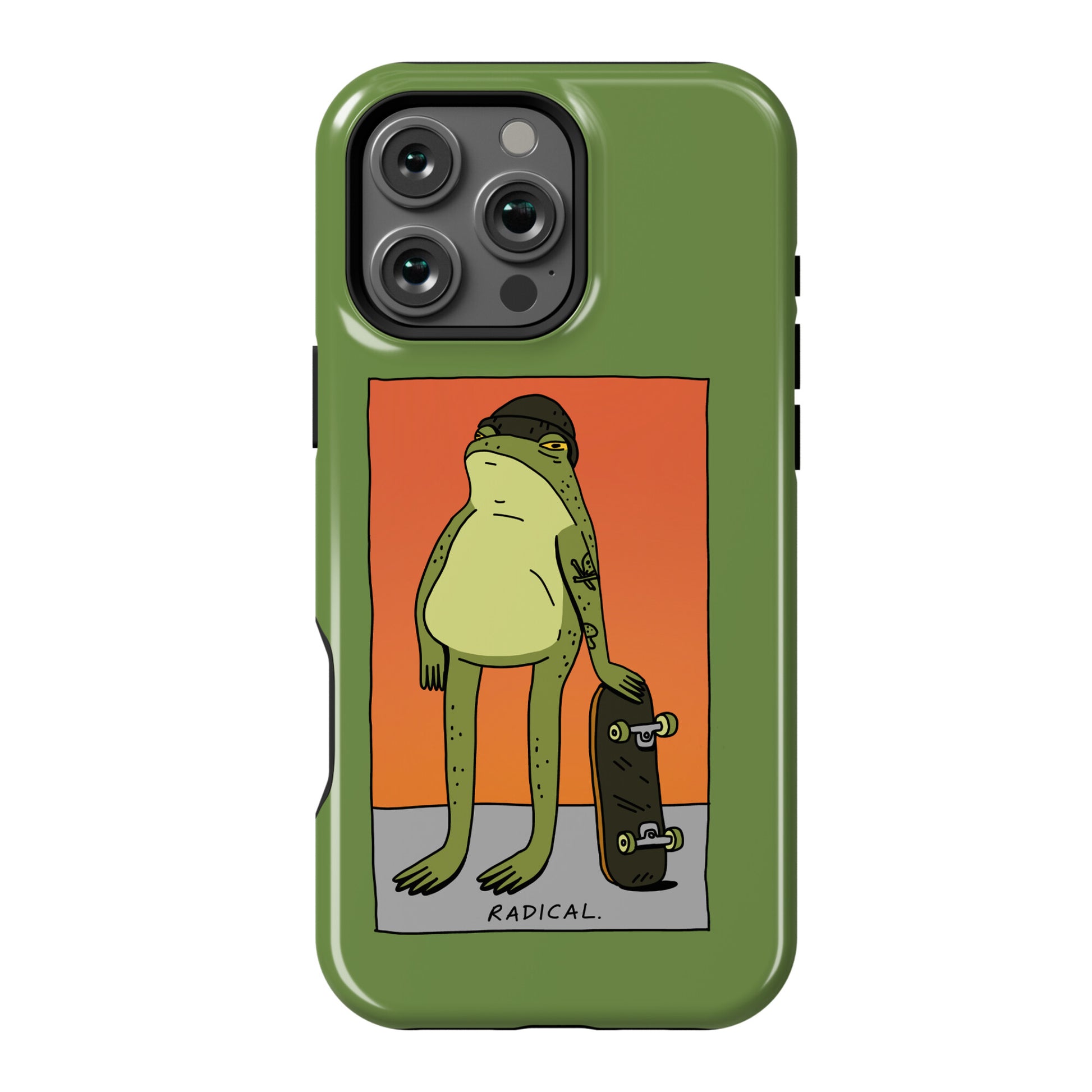 Radical Frog Skater Phone Case