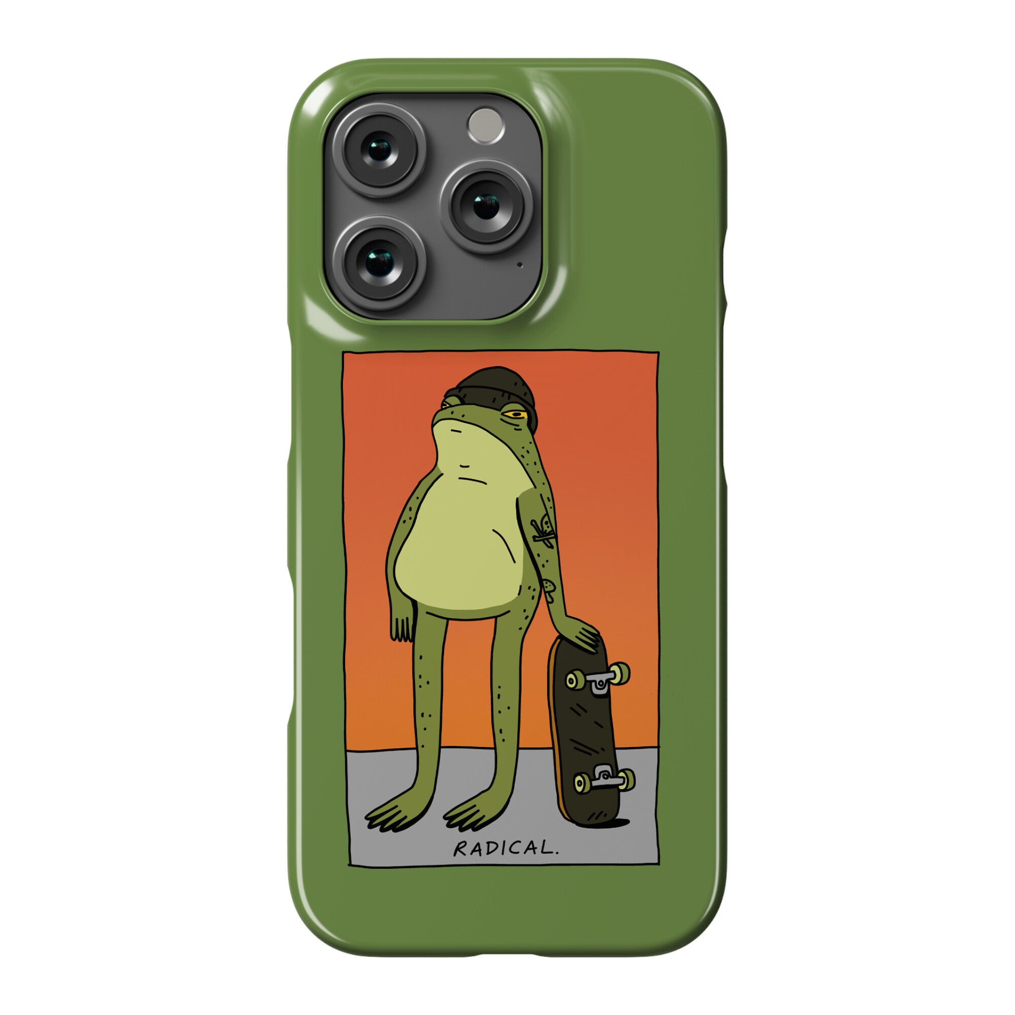 Radical Frog Skater Phone Case