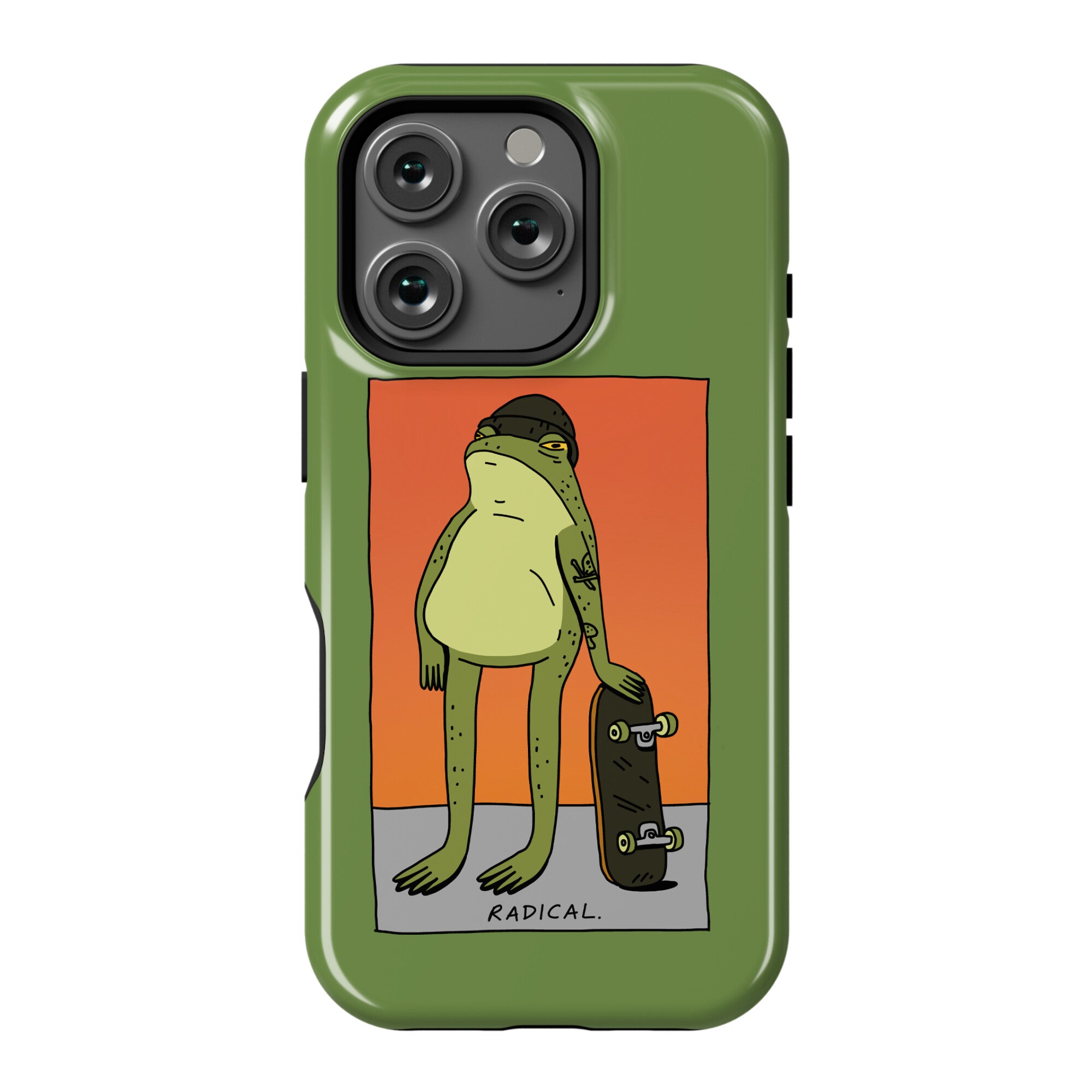 Radical Frog Skater Phone Case