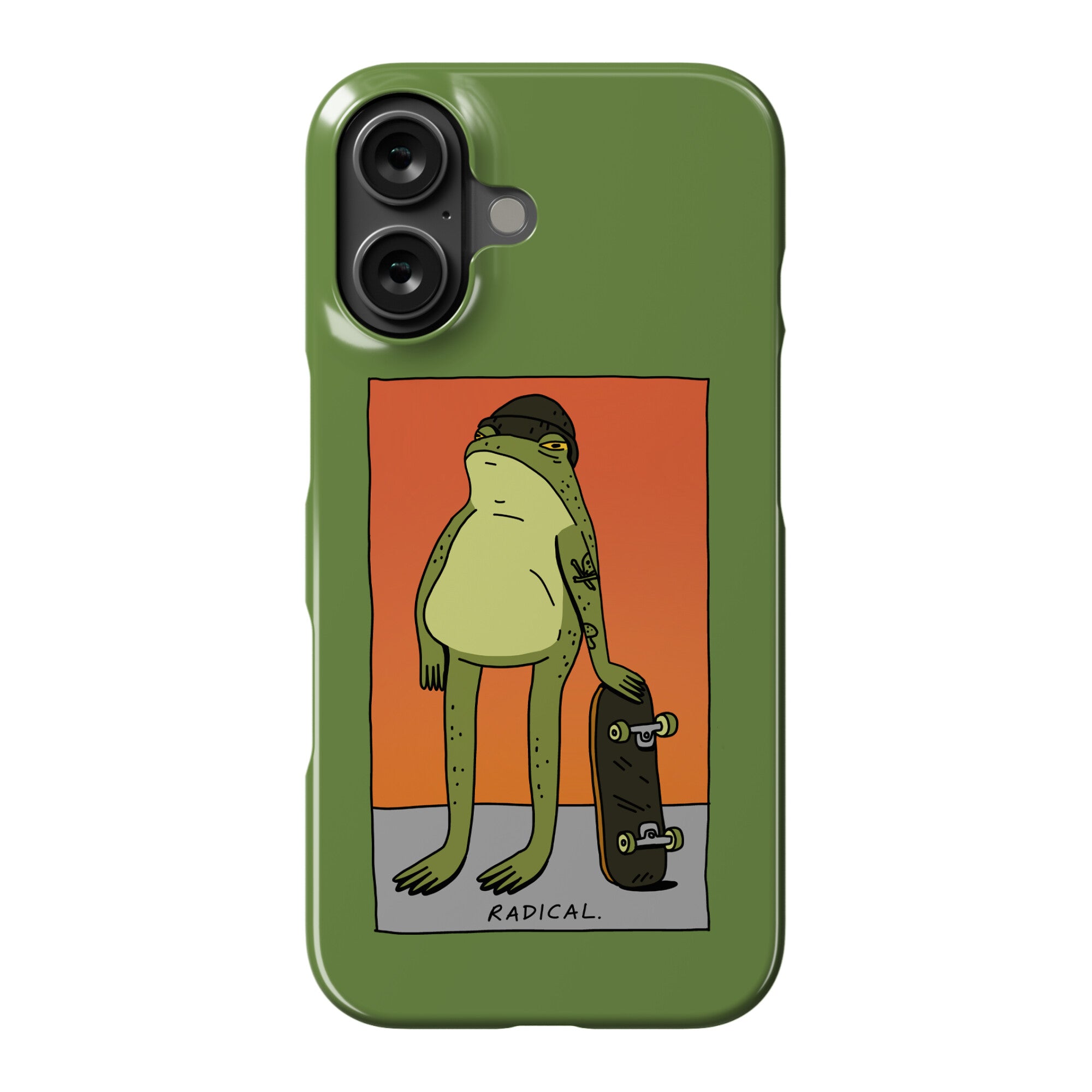 Radical Frog Skater Phone Case