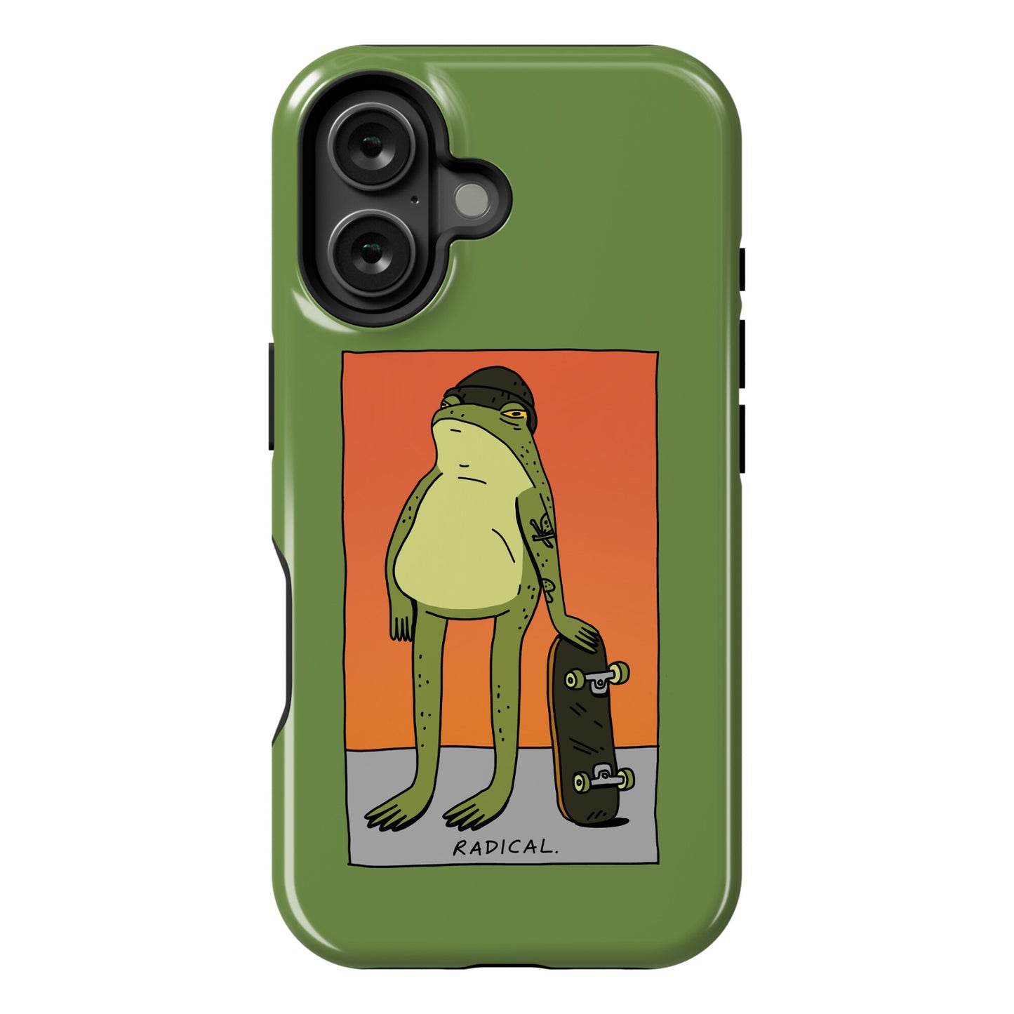 Radical Frog Skater Phone Case