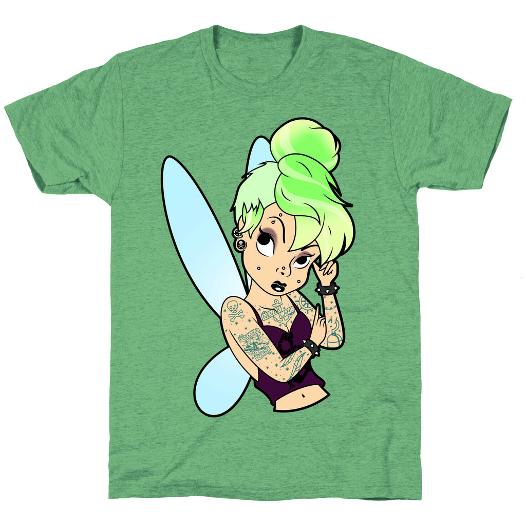 Punk Tinkerbell Unisex Triblend Tee