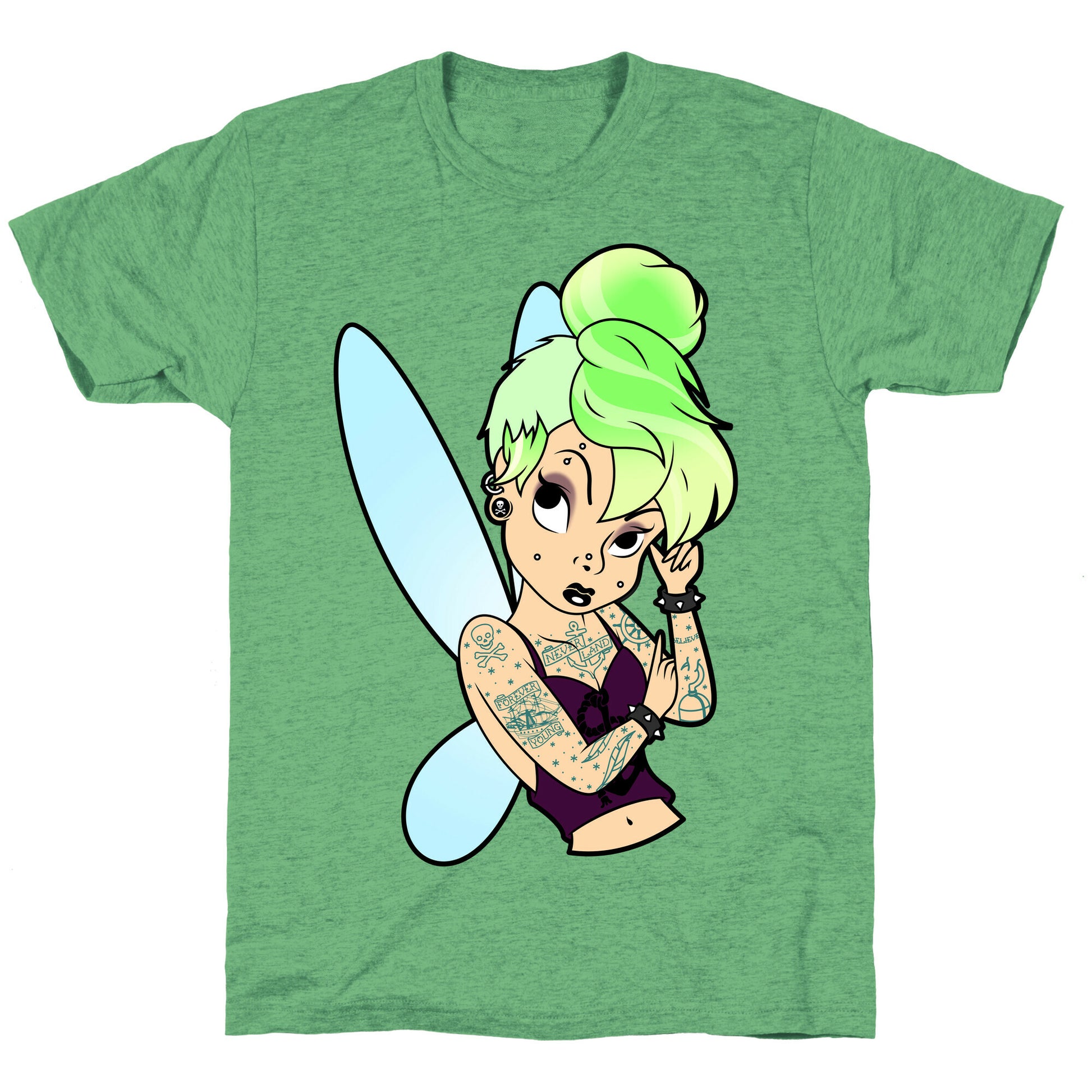 Punk Tinkerbell Unisex Triblend Tee