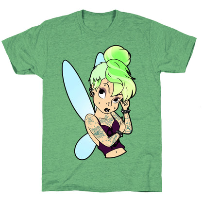Punk Tinkerbell Unisex Triblend Tee