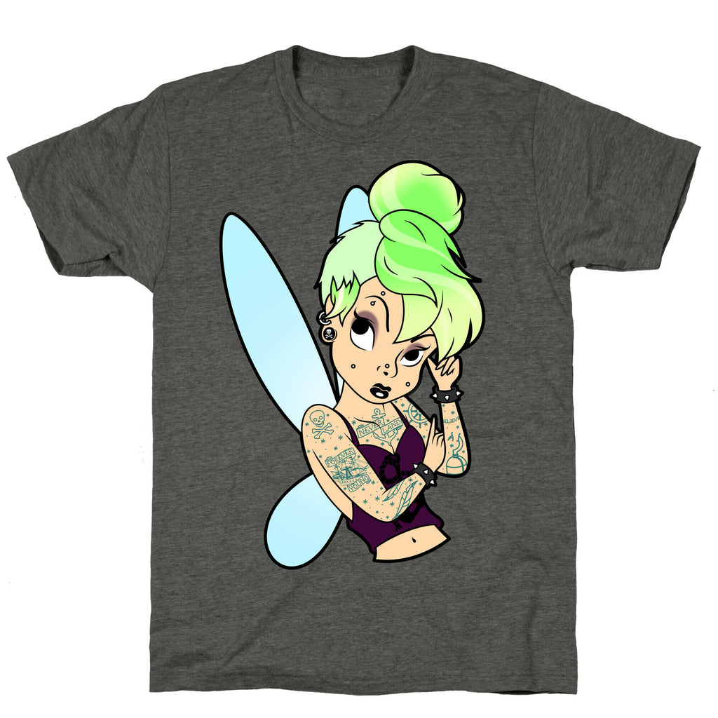 Punk Tinkerbell Unisex Triblend Tee