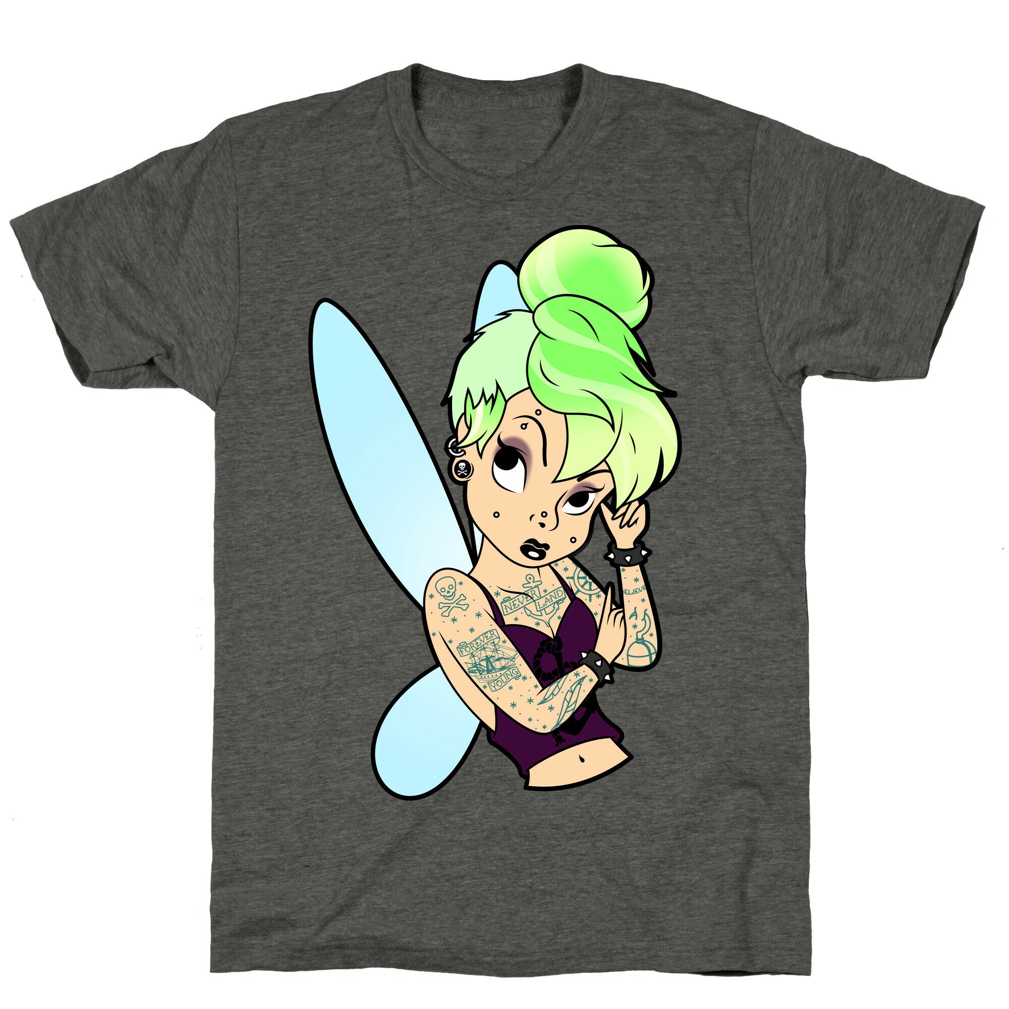 Punk Tinkerbell Unisex Triblend Tee