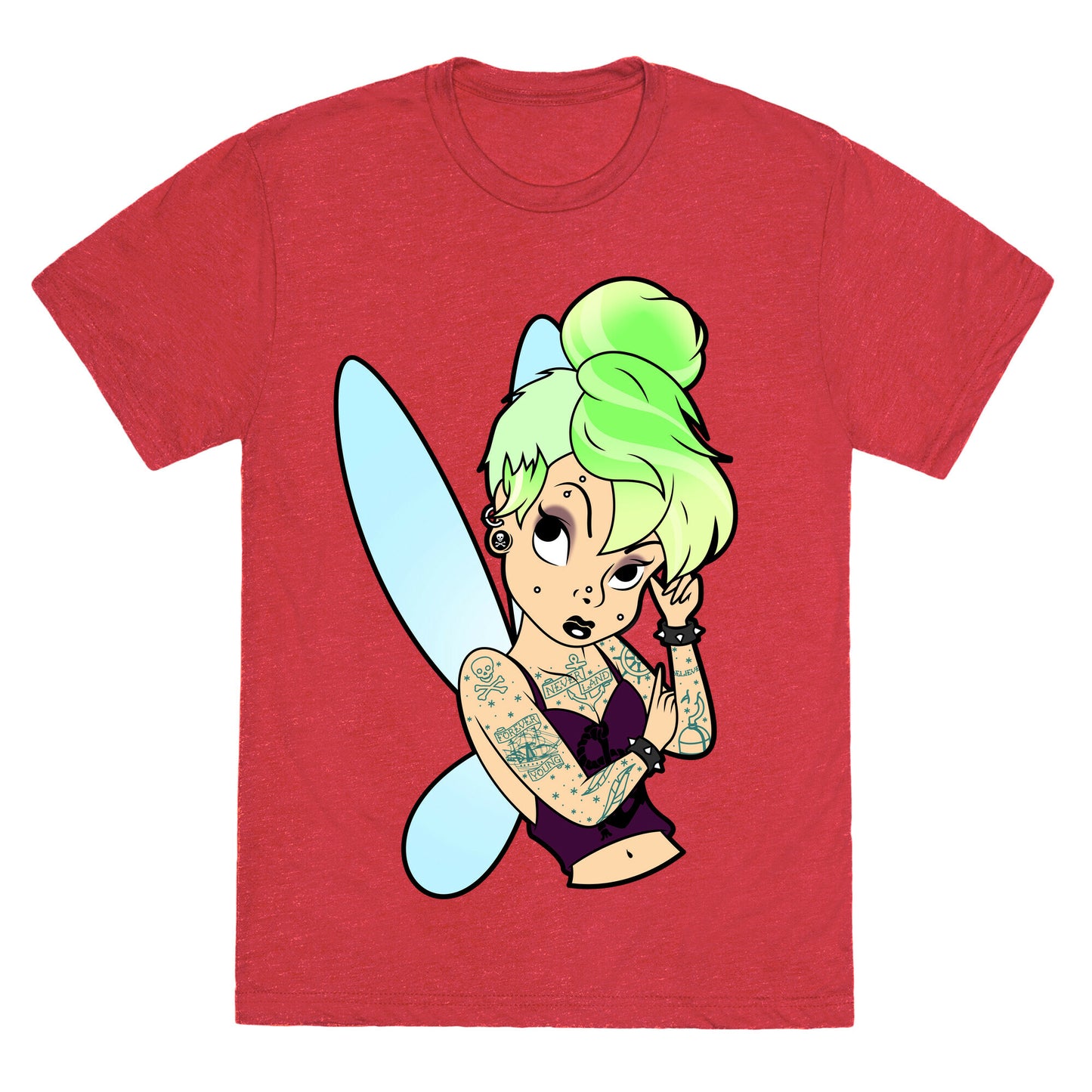 Punk Tinkerbell Unisex Triblend Tee