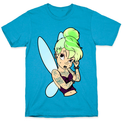 Punk Tinkerbell Unisex Triblend Tee