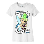 Punk Tinkerbell (Don't Grow Up It's A Trap) Women's Cotton Tee
