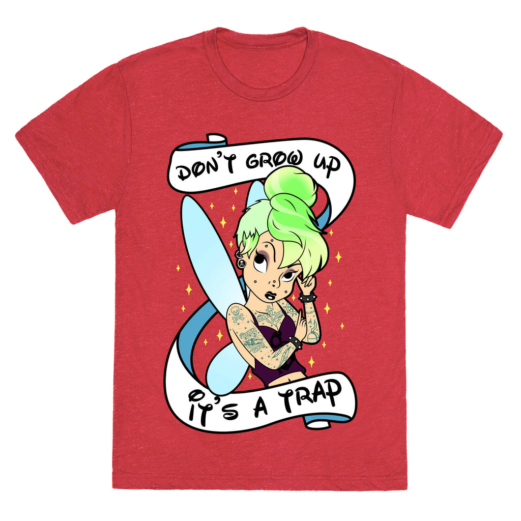 Punk Tinkerbell (Don't Grow Up It's A Trap) Unisex Triblend Tee