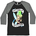 Punk Tinkerbell (Don't Grow Up It's A Trap) Baseball Tee