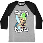 Punk Tinkerbell (Don't Grow Up It's A Trap) Baseball Tee