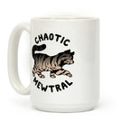 Chaotic Mewtral (Chaotic Neutral Cat) Coffee Mug