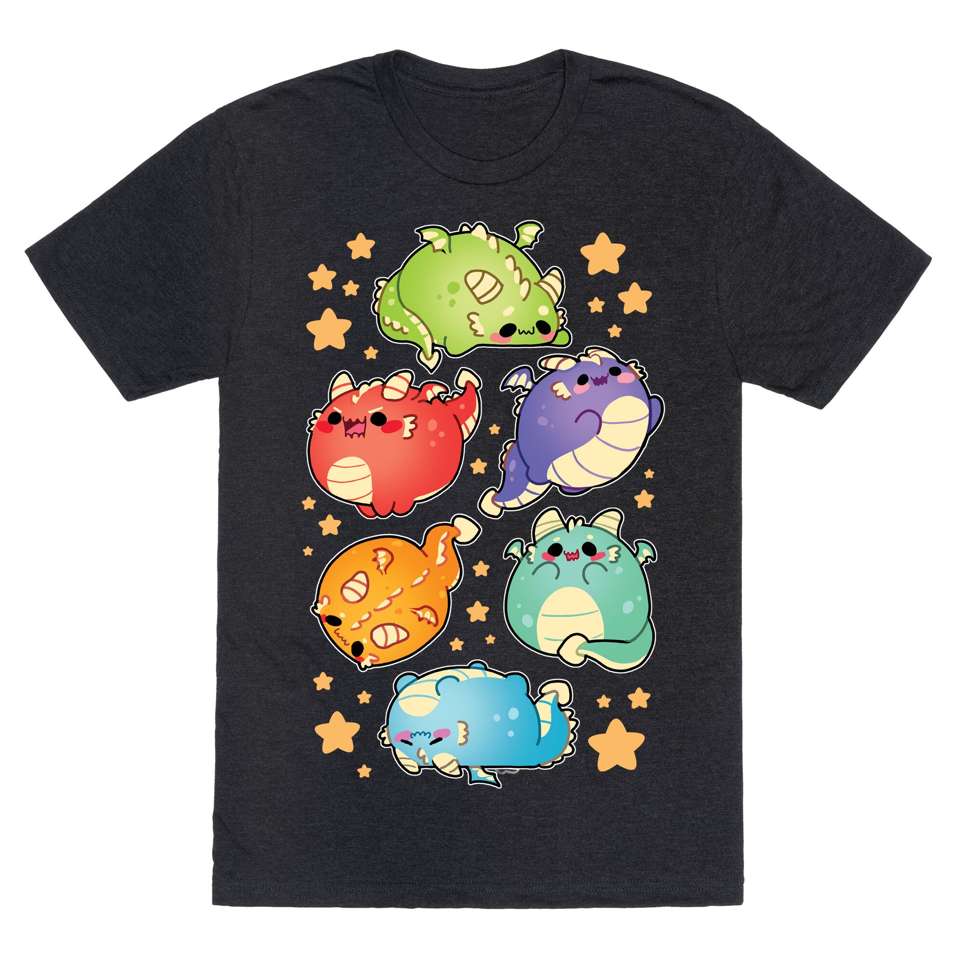 Kawaii Dragons Pattern Unisex Triblend Tee