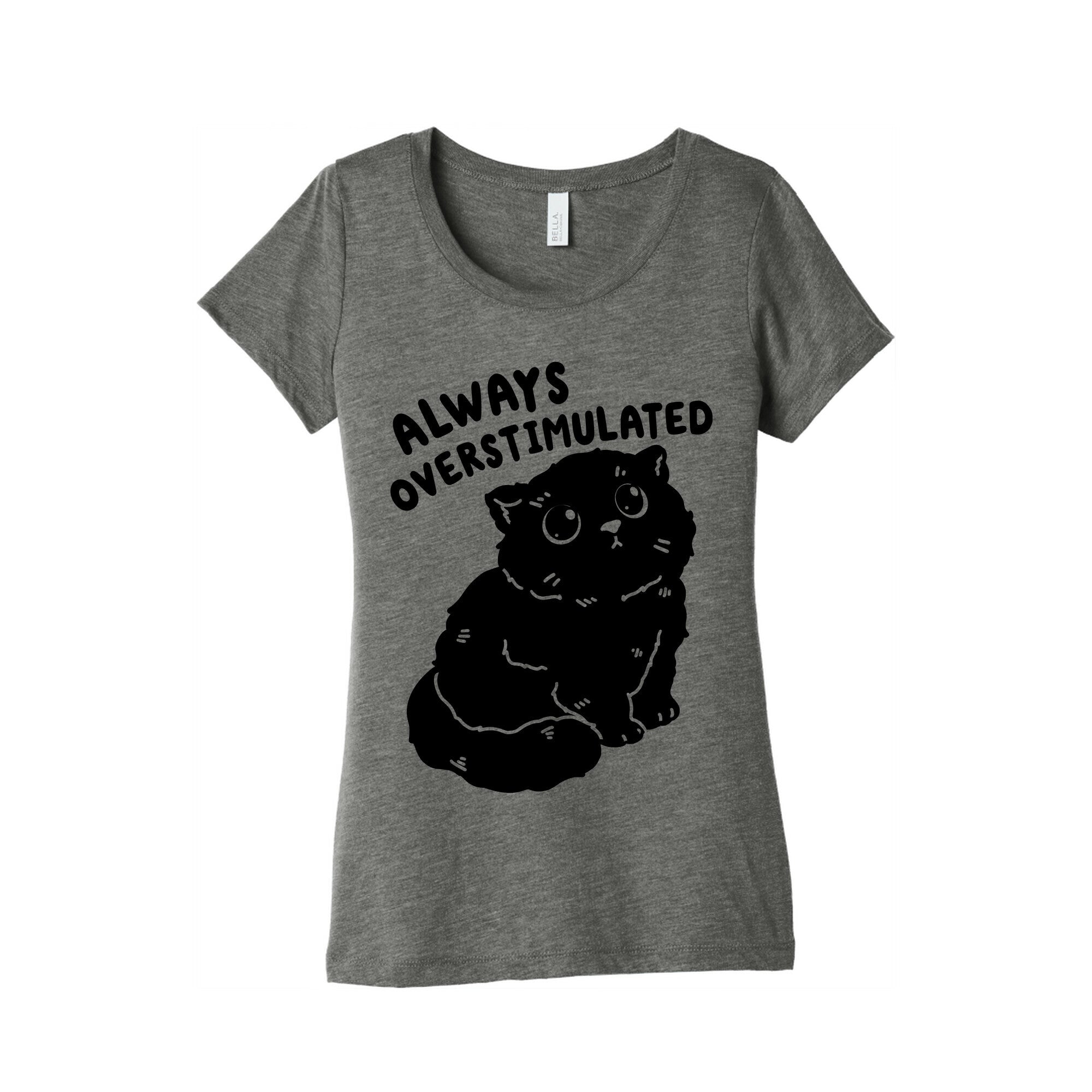 Always Overstimulated Cat Women's Triblend Tee