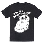 Always Overstimulated Cat Unisex Triblend Tee