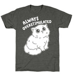 Always Overstimulated Cat Unisex Triblend Tee