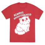 Always Overstimulated Cat Unisex Triblend Tee