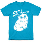 Always Overstimulated Cat Unisex Triblend Tee