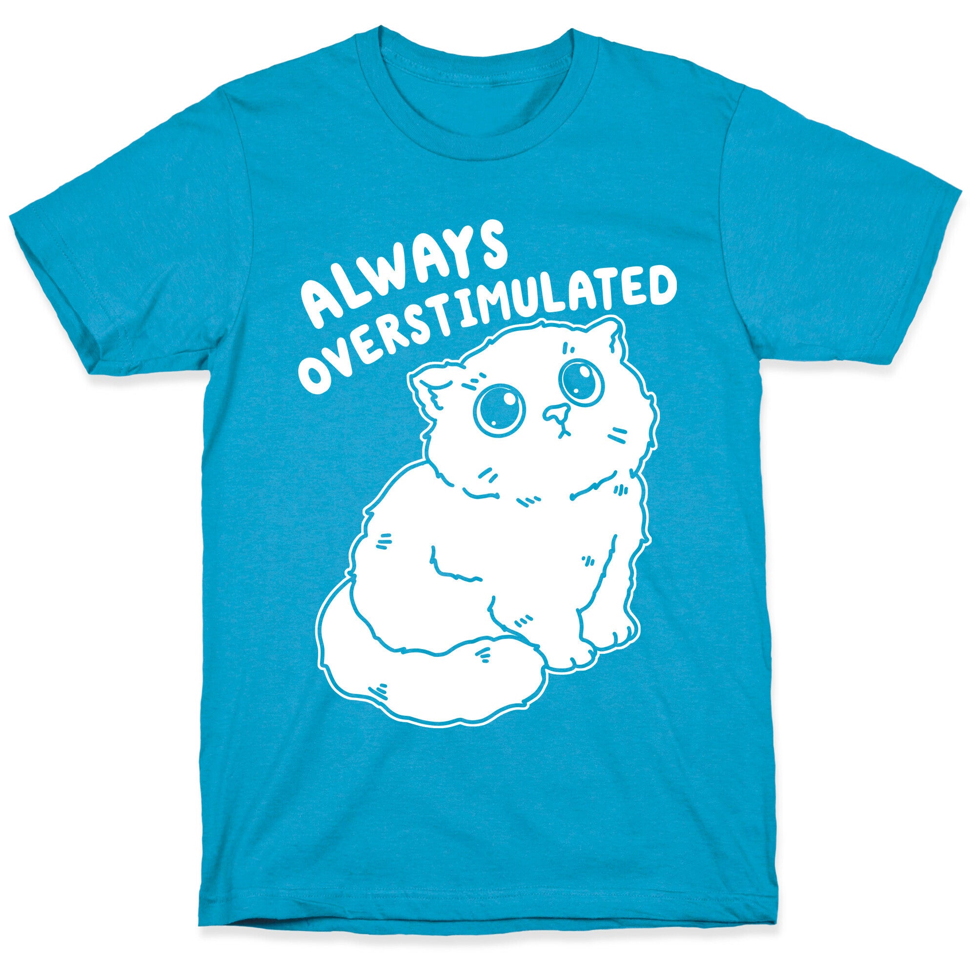 Always Overstimulated Cat Unisex Triblend Tee