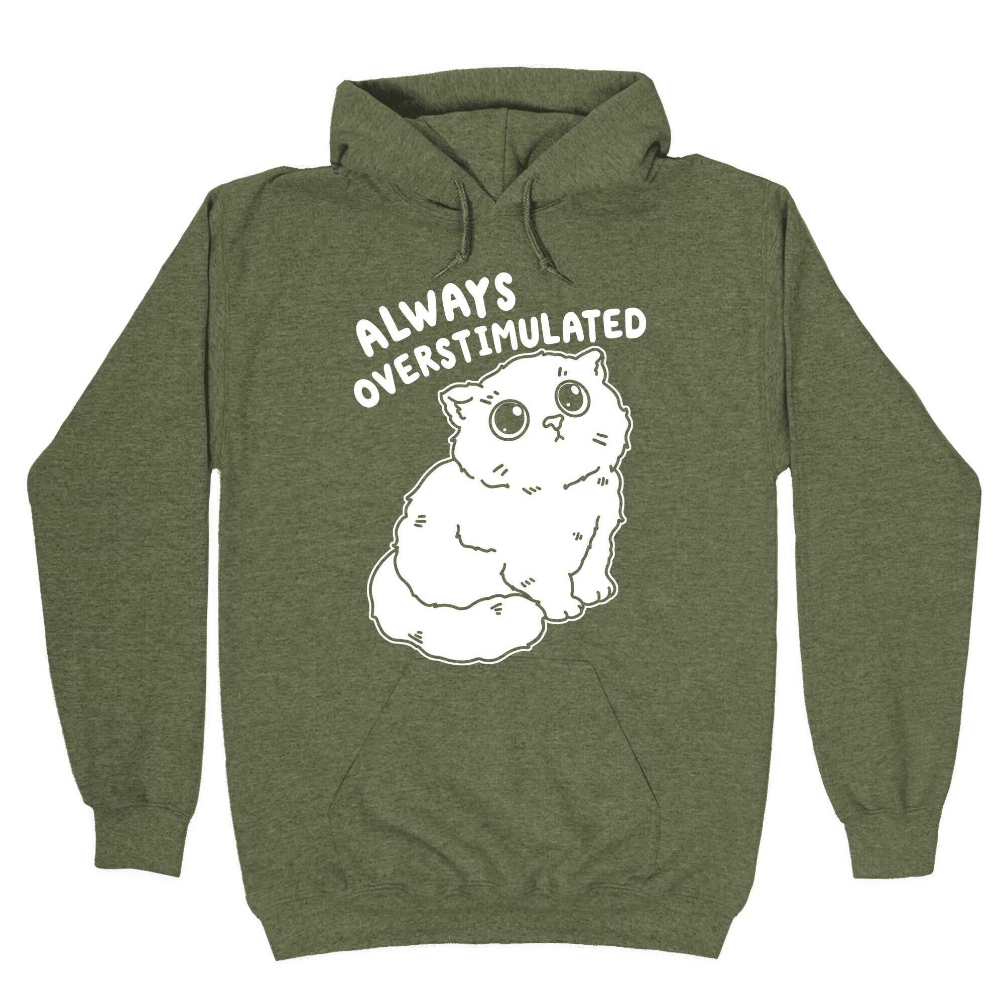 Always Overstimulated Cat Hoodie