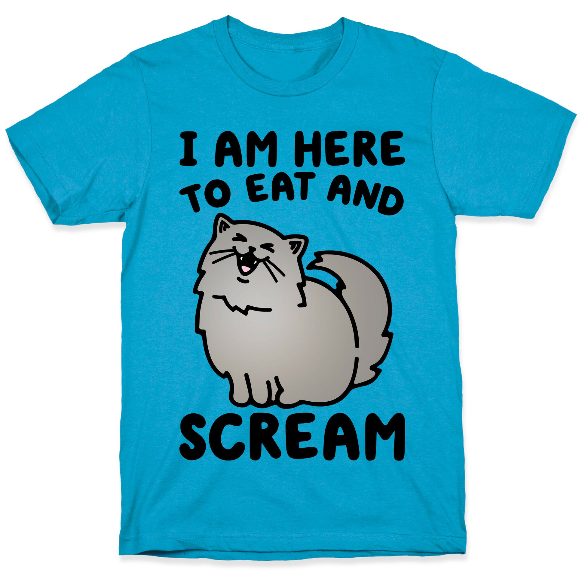 I Am Here To Eat and Scream Unisex Triblend Tee