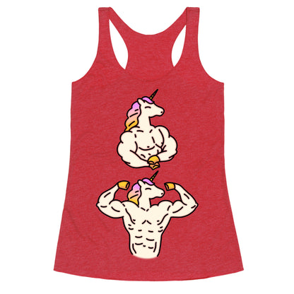 Majestic Buff Unicorn Racerback Tank