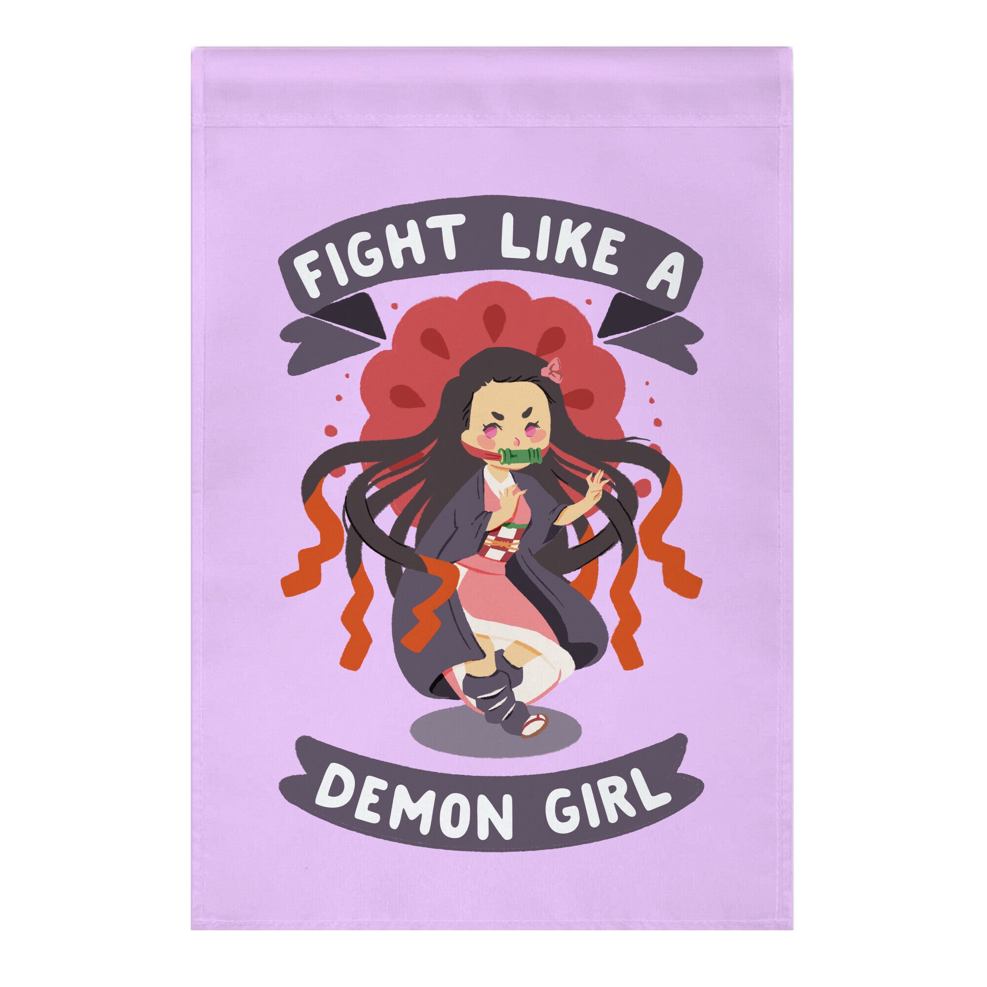 Fight Like a Demon Girl Nezuko Garden Flag