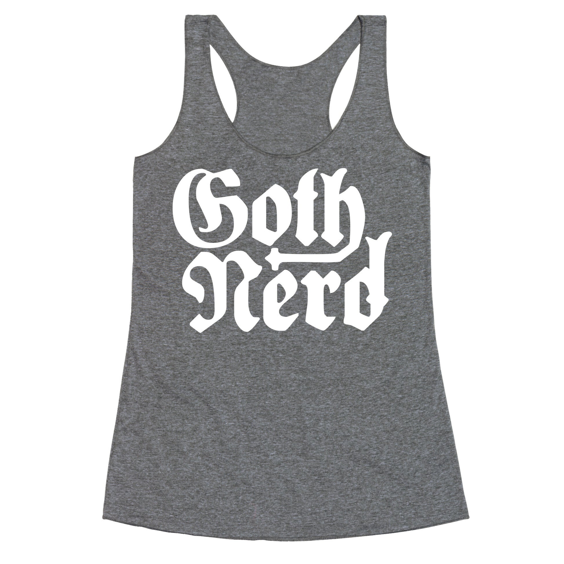 Goth Nerd Racerback Tank