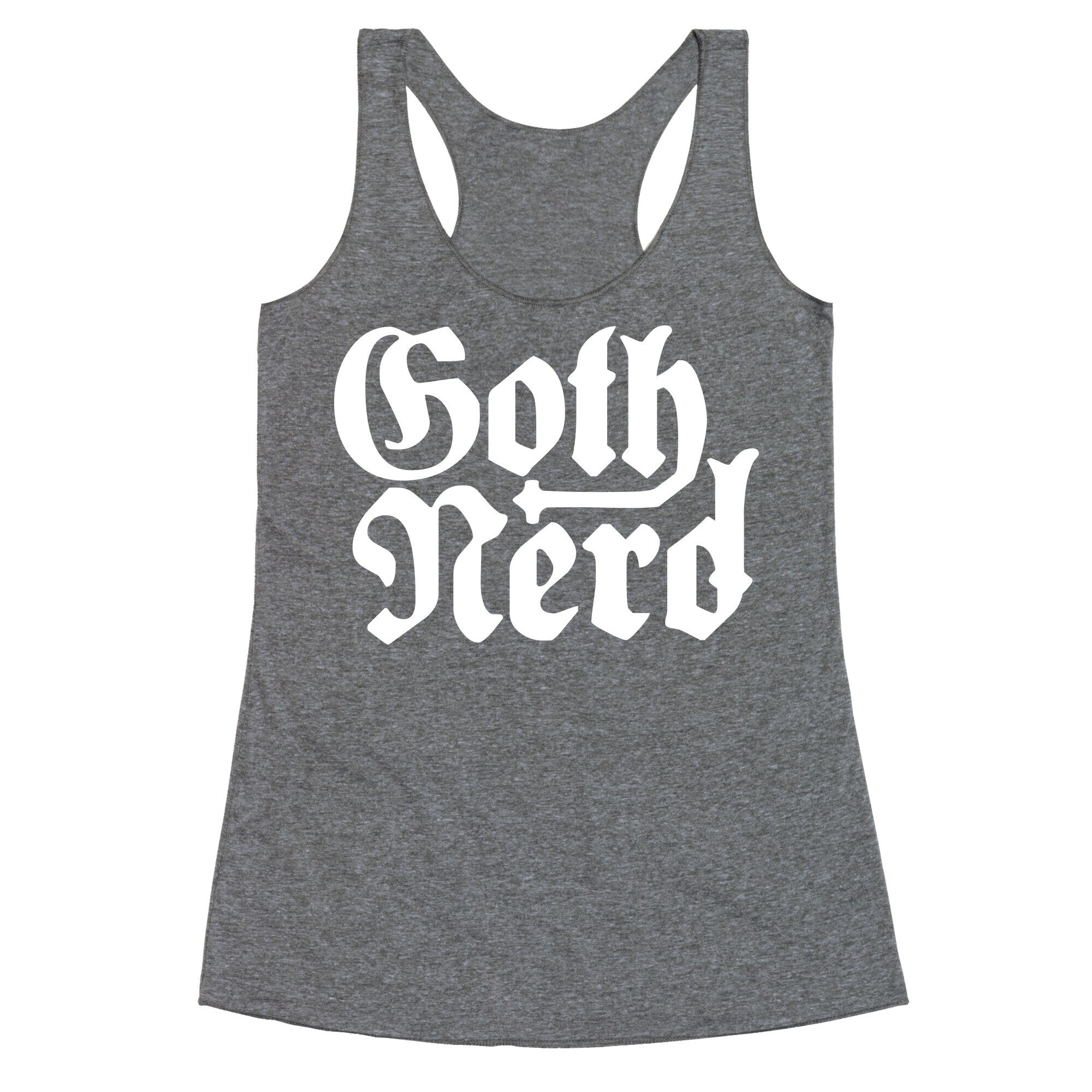 Goth Nerd Racerback Tank