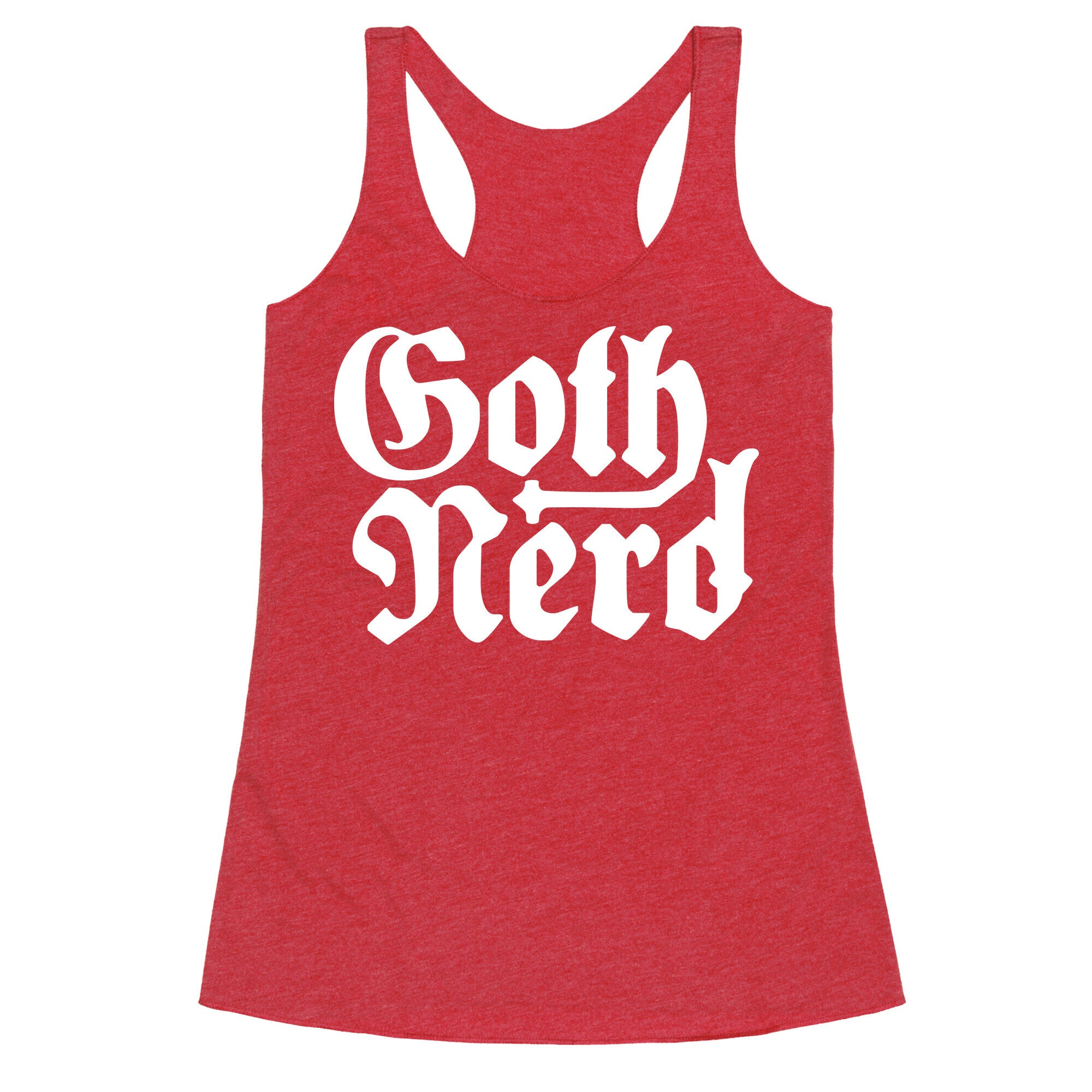 Goth Nerd Racerback Tank