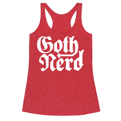 Goth Nerd Racerback Tank