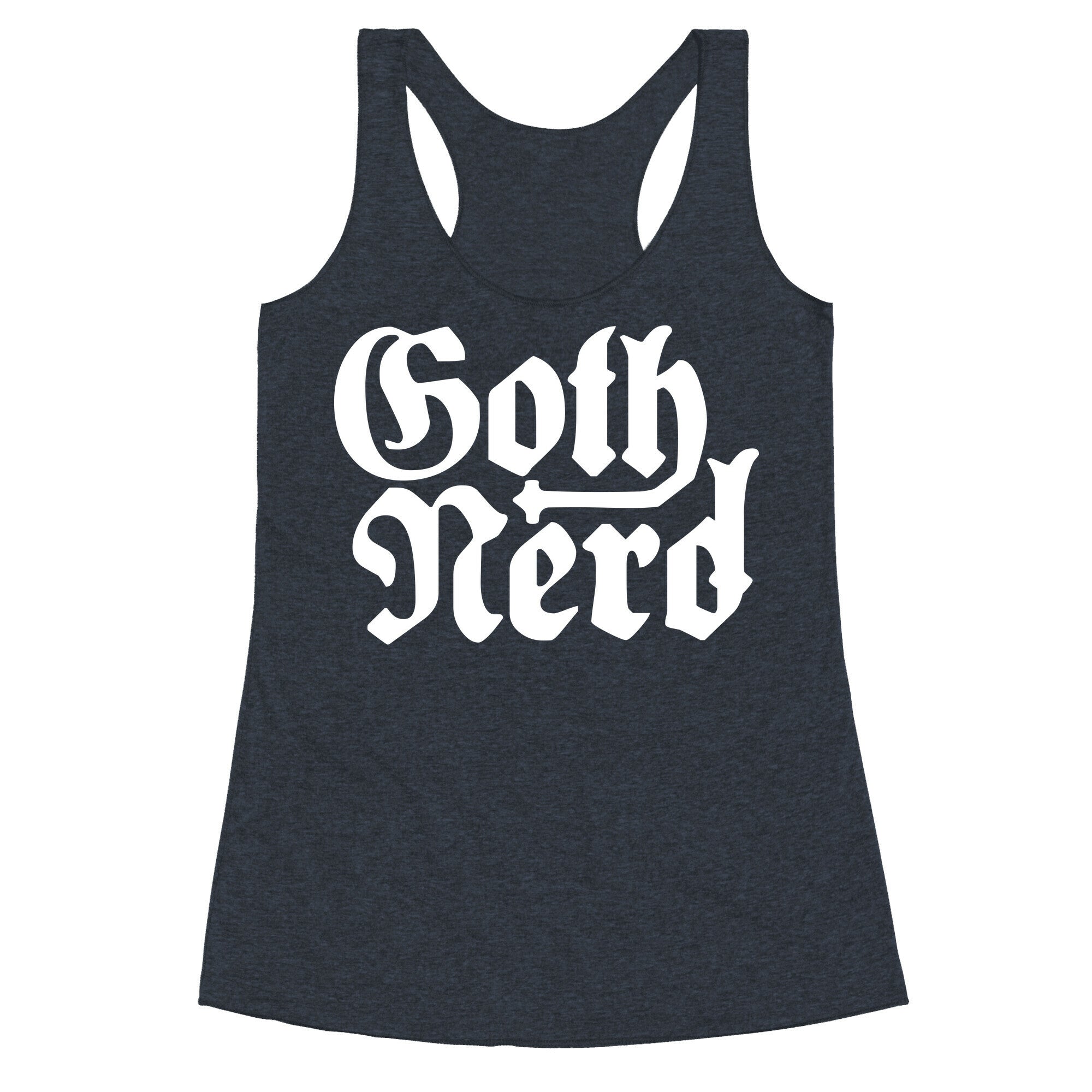 Goth Nerd Racerback Tank