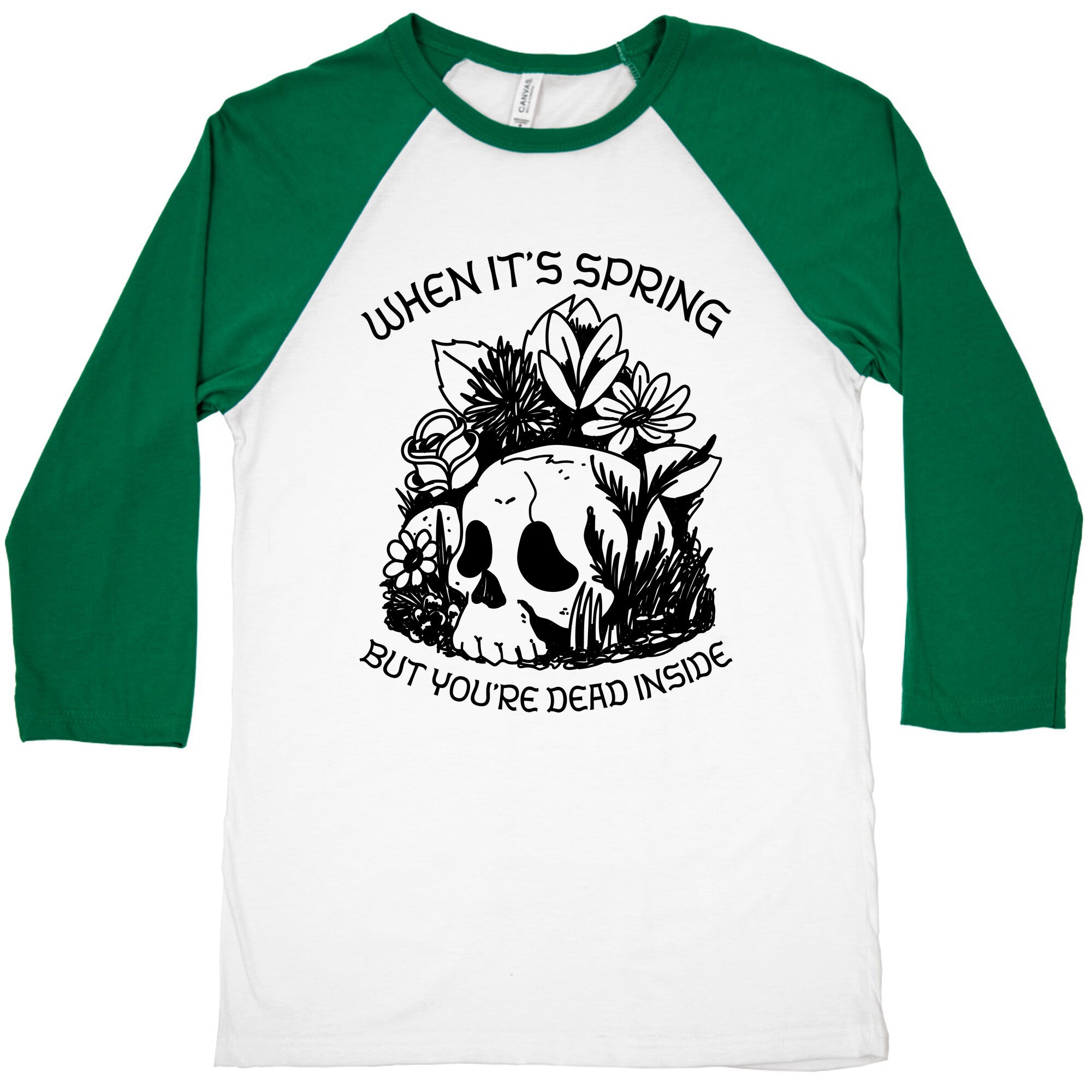 When It's Spring But You're Dead Inside Baseball Tee